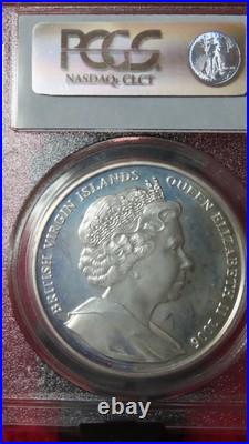 2006 British Virgin Islands Silver 9/11 Twin Towers World Trade Center PCGS PR66