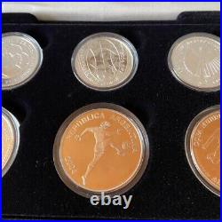 2006 FIFA World Cup Germany Official Commemorative Siver Coin set of 6 with Box