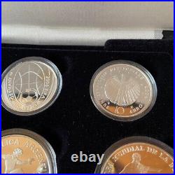 2006 FIFA World Cup Germany Official Commemorative Siver Coin set of 6 with Box