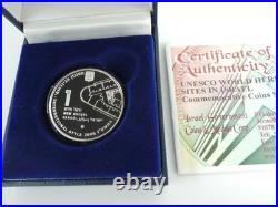 2006 Unesco World Heritage Tel Aviv White City BU Silver Coin 1NIS + COA + Box