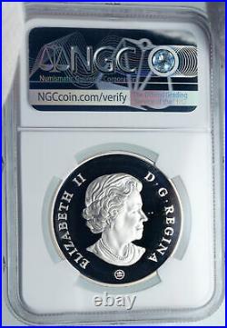 2008 CANADA WWI 1918 World War I Armistice POPPY Proof SILVER $ Coin NGC i87848