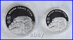 2009 Israel UNESCO World Heritage Sites MASADA 2-Coin Silver Proof Set withCOA