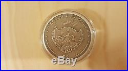 2009 Palau Treasures of the World 5$ Silver Coin Emeralds