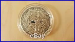 2009 Palau Treasures of the World 5$ Silver Coin Emeralds