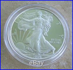 2009 Silver Eagle Proof Thin Type DC Overstrike & Coin World Overstruck Proofed