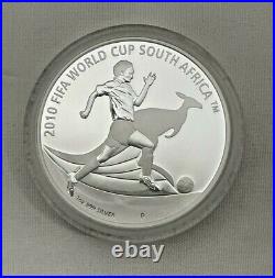 2010 FIFA WORLD CUP SOUTH AFRICA 1oz Silver Proof Coin Limited Mintage