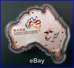 2010 Kookaburra Australian Pavilion Shanghai World Expo 2010 1 oz silver coin