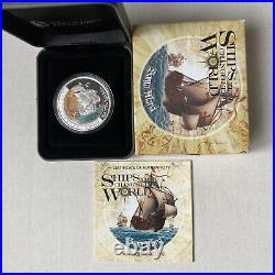 2011 $1 Ships Changed the World Santa Maria 1oz Coloured Silver Proof Coin
