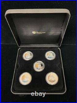 2011-12 Australia Ships That Changed the World 1 oz. 999 Silver Proof 5 Coin Set