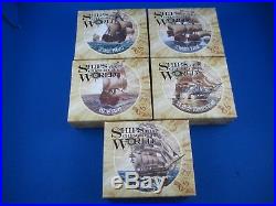 2011/12 Tuvalu Ships That Changed The World. Silver Proof Coin Complete 5 Coins