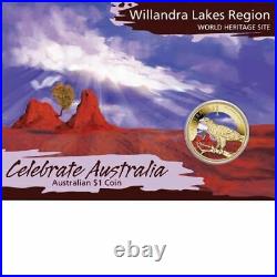 2012 $1 Celebrate Australia World Heritage Sites Five Coin Set Collectors Album