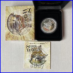 2012 $1 Ships Changed the World USS Constitution 1oz Coloured Silver Proof Coin