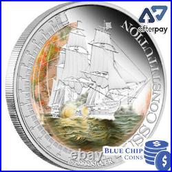 2012 $1 Ships That Changed The World U. S. S Constitution 1oz Silver Proof Coin