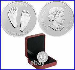 2012 CANADA $10 WELCOME TO THE WORLD Baby Feet pure silver coin w all packaging