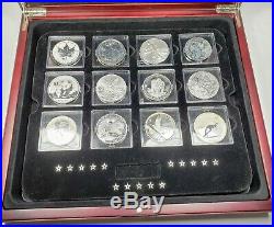 2012 RCM The Fabulous 15 World Silver Set In Wooden Case