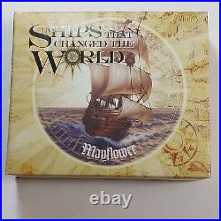 2012 Ships That Changed The World Mayflower 1oz Silver Proof Coin, 5000 made