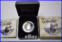 2012 Tuvalu 1$ Ships that changed the World Mayflower 1oz Proof Silver Coin