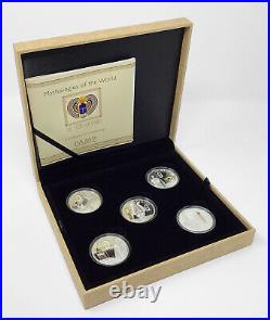 2013 NIUE 25gr Fine Silver-Mythologies Of The World STORY OF OSIRIS 5-Coins Set