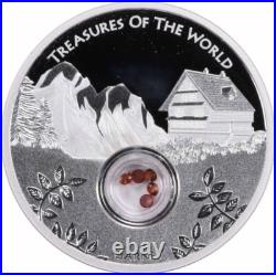 2013 P Australia $1 Treasures of the World Silver. 999 Garnet Locket PRF OGP 2013 P Australia $1 Treasures of the World Silver. 999 Garnet Locket PRF OGP