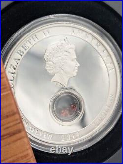 2013 Treasures of the World EUROPE Garnet Locket Coin 1 oz 99.9 Silver Proof