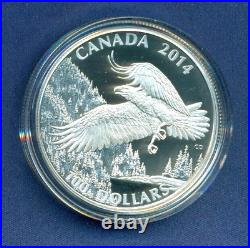 2014 $100 FINE SILVER COIN 1.09 Oz, BALD EAGLE, LIMITED EDITION 50 000 WORLDWIDE