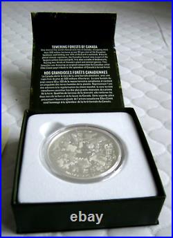 2014 $200 FINE SILVER COIN 2.18 Oz TOWERING FOREST LIMITED ED. 20 000 WORLDWIDE