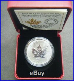 2014 Canada $5 ANA Chicago Worlds Fair of Money Privy Silver Maple Leaf Coin 1oz