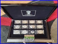 2014 Fifa World Cup Brazil Silver Coin Collection Set Of 12 Silver Coins Rare