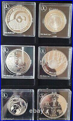 2014 Fifa World Cup Brazil Silver Coin Collection Set Of 12 Silver Coins Rare