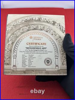 2014 Niue 10$ ROMANESQUE ART That Changed The World 3 oz Silver Coin 222 Minted