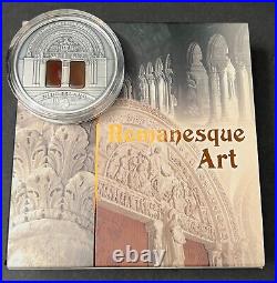 2014 Niue Island $10 Romanesque 3 OZ Art That Changed the World Silver Coin