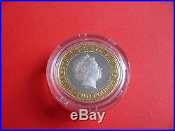 2014 SILVER PROOF £2 POUND COIN OUTBREAK 100th ANNIVERSARY FIRST WORLD WAR