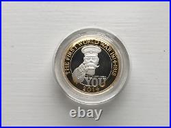 2014 Silver Proof The First World War Outbreak Two 2 Pound Coin