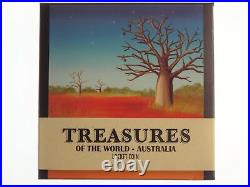 2014 Treasures of The World Australia Gold Locket 1oz 999 Silver $1 Proof Coin