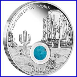 2015 $1 Treasures of the World North America Locket 1oz Silver Coin