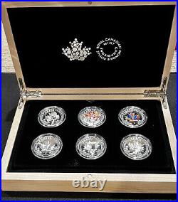 2015 $10 FIFA Women's World Cup Canada Pure. 999 Silver 6-Coin Set