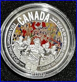 2015 $10 FIFA Women's World Cup Canada Pure. 999 Silver 6-Coin Set