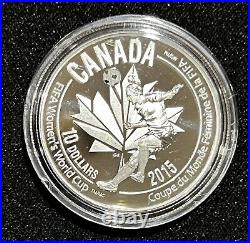 2015 $10 FIFA Women's World Cup Canada Pure. 999 Silver 6-Coin Set