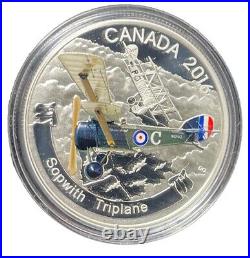 2015 $20 Fine Silver 1oz Canada Aircraft Of The First World War 3 Coin Set. X-043