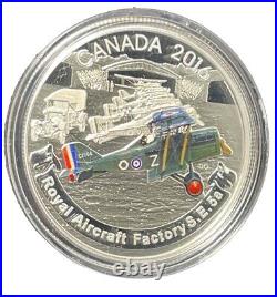 2015 $20 Fine Silver 1oz Canada Aircraft Of The First World War 3 Coin Set. X-043