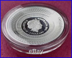 2015 Australian 1oz (999) Silver ICC Cricket World Cup Domed (Proof)