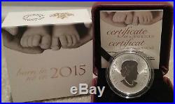2015 Baby Gift Welcome to the World Pure Silver $10 1/2OZ Coin Canada Baby Feet