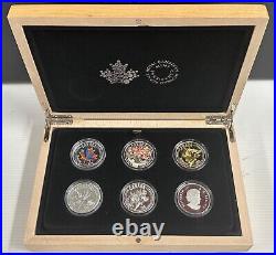 2015 Canada $10 1/2oz Fine Silver Proof FIFA Women's World Cup 6-coin Set