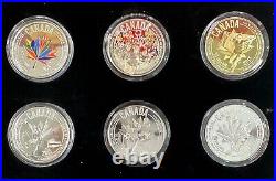 2015 Canada $10 1/2oz Fine Silver Proof FIFA Women's World Cup 6-coin Set