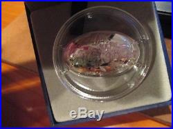 2015 France Rugby World Cup 10 Euro Dome Curved Silver Proof Coin with Box & COA