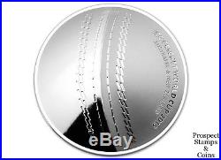 2015 International Cricket World Cup 1oz Silver Proof Domed $5 Australian Coin