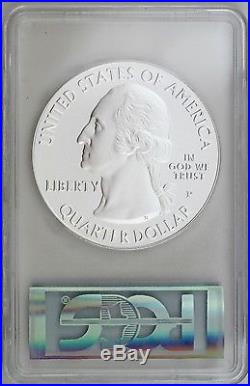 2015-P 25C Kisatchie NP 5 oz Silver First Strike PCGS SP69 World Money Fair COTY