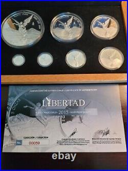 2015 Proof Mexican Silver Libertad 7-Coin Set