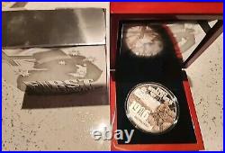 2016 $10 Centenary First World War 5oz Pure Silver Proof Colour Coin C. O. A 500