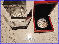 2016 $10 Centenary First World War 5oz Pure Silver Proof Colour Coin C. O. A 500